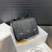 Prada Men's Cowhide Crossbody Bag - Versatile Messenger Shoulder Bag