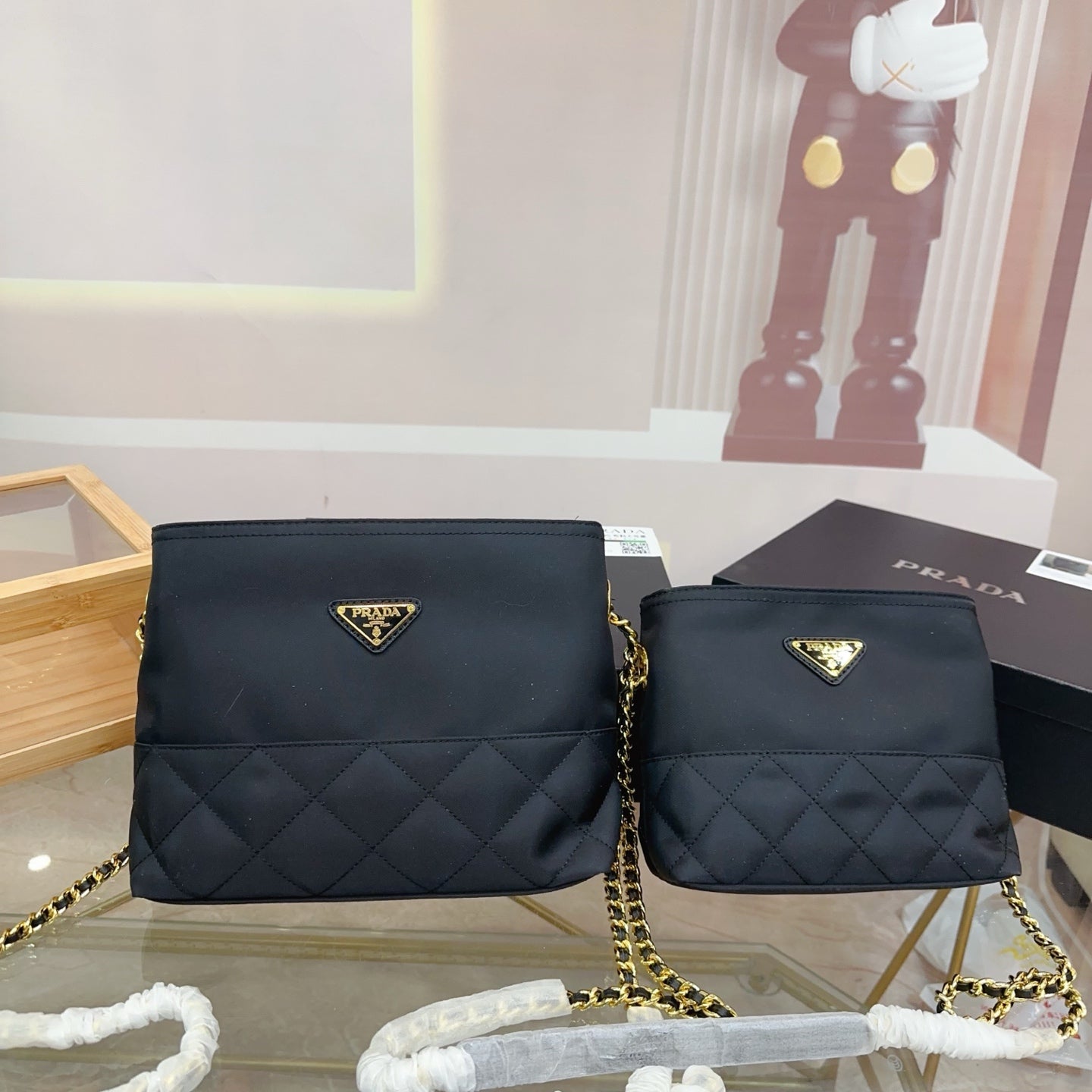 Prada Small Hobo Square Bag â€“ Lightweight Nylon Design