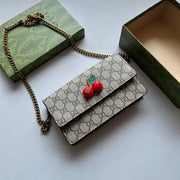 Gucci Garden Cherry Crystal Bag - Red Premium Accessory