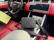 Men's GUCCI Jumbo GG Messenger Bag with Adjustable Shoulder Strap