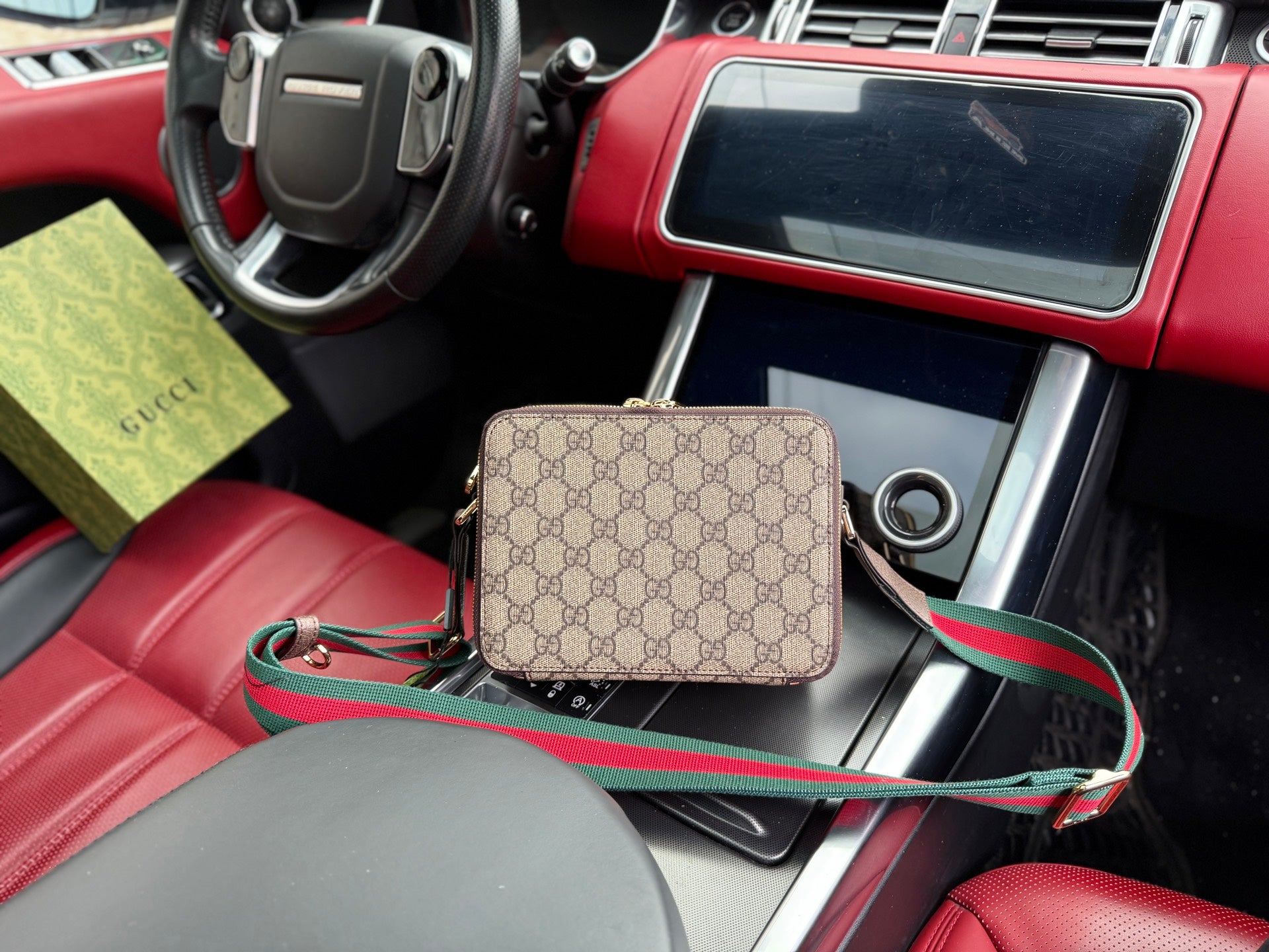 Gucci Jumbo GG Men's Shoulder Bag with Adjustable Strap