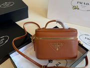 PRADA Box Bag Cosmetic Pouch with Card Slots - Elegant Design