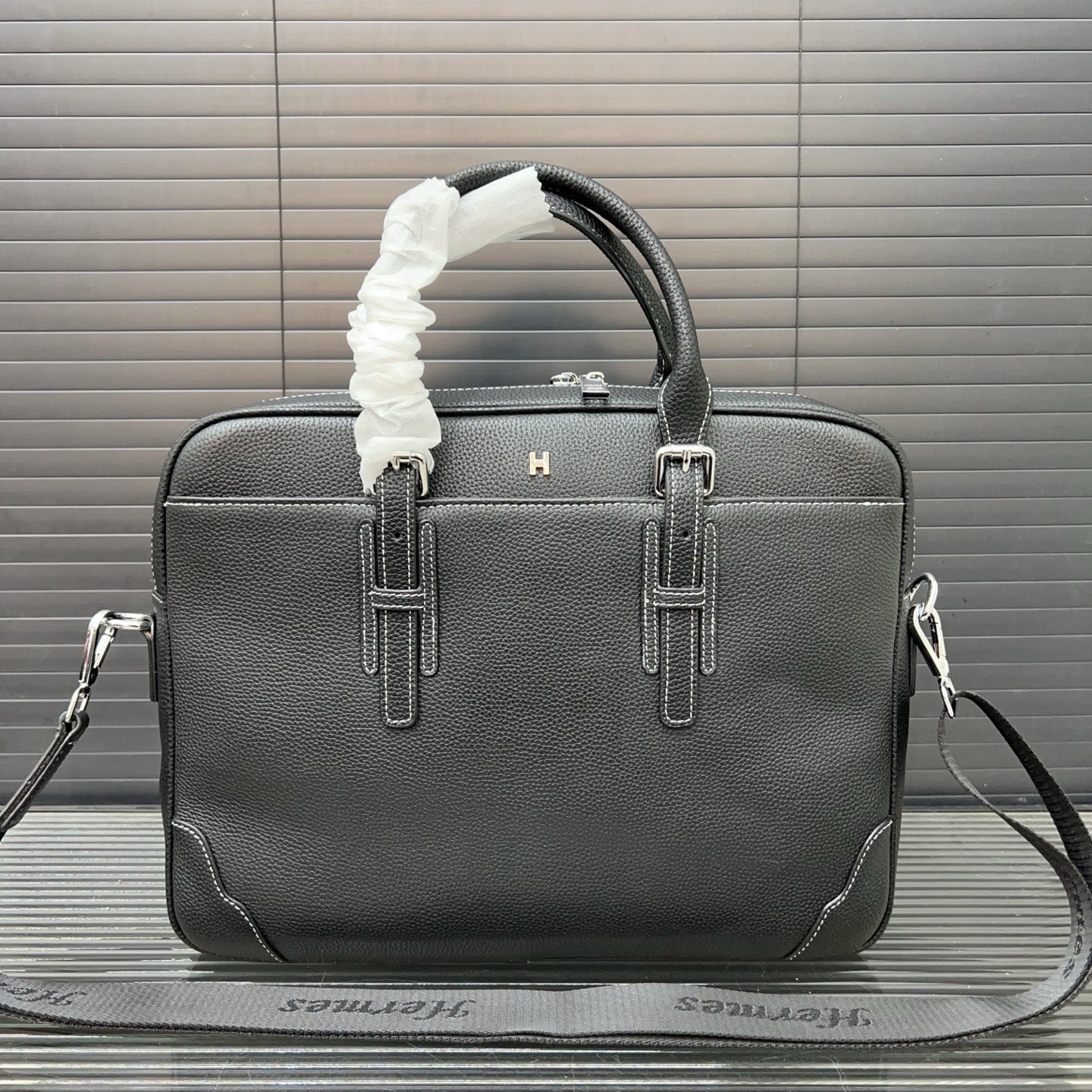 HermÃ¨s Men's Vegetable Tanned Leather Briefcase