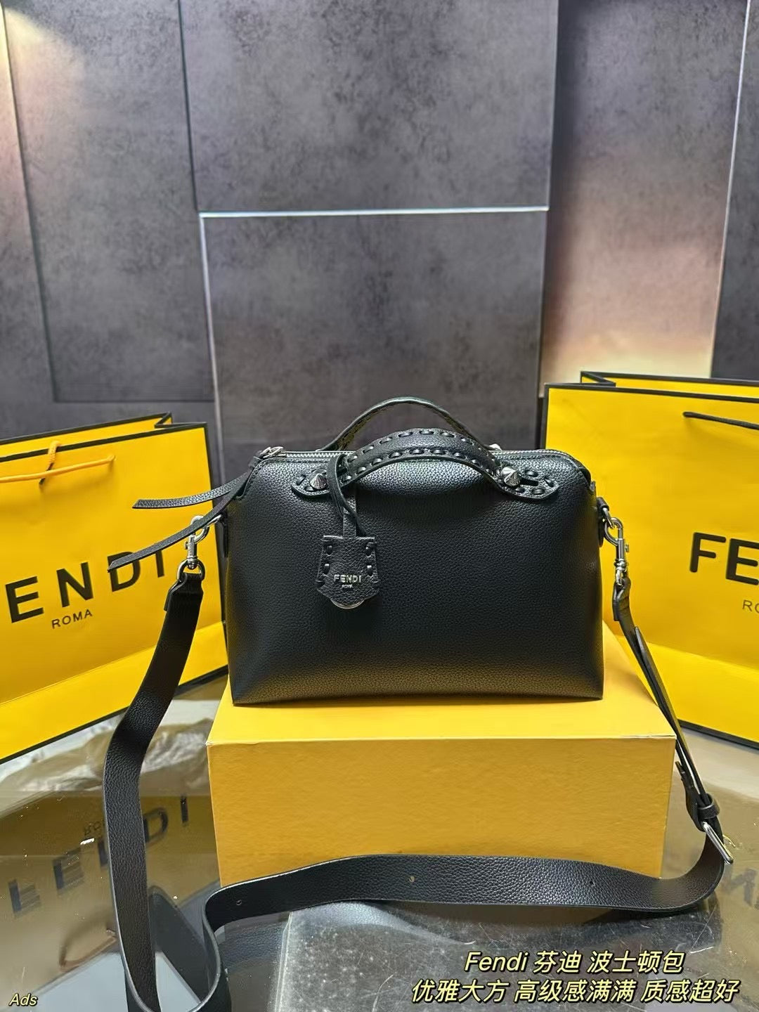Fendi Boston Bag â€“ Premium Leather Carryall