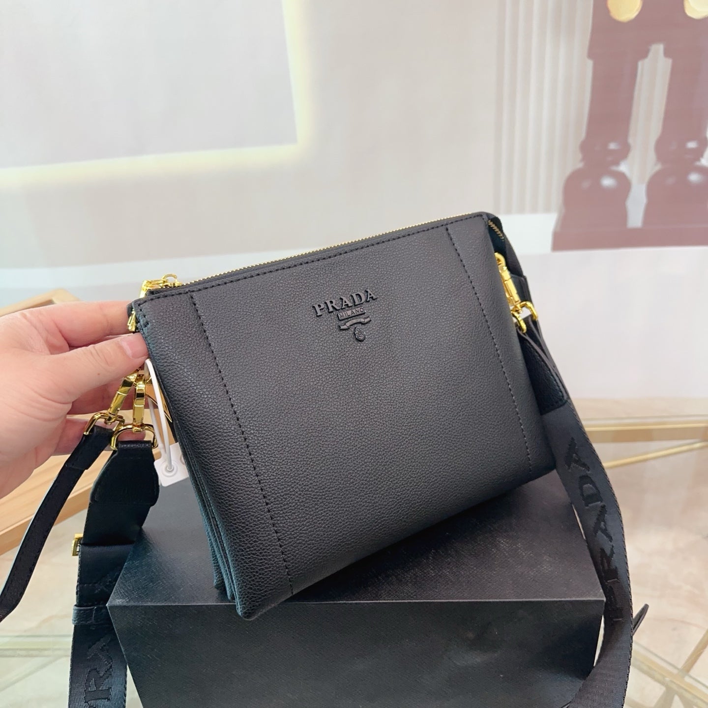 Prada Nylon Messenger Bag - Versatile Fashion Accessory