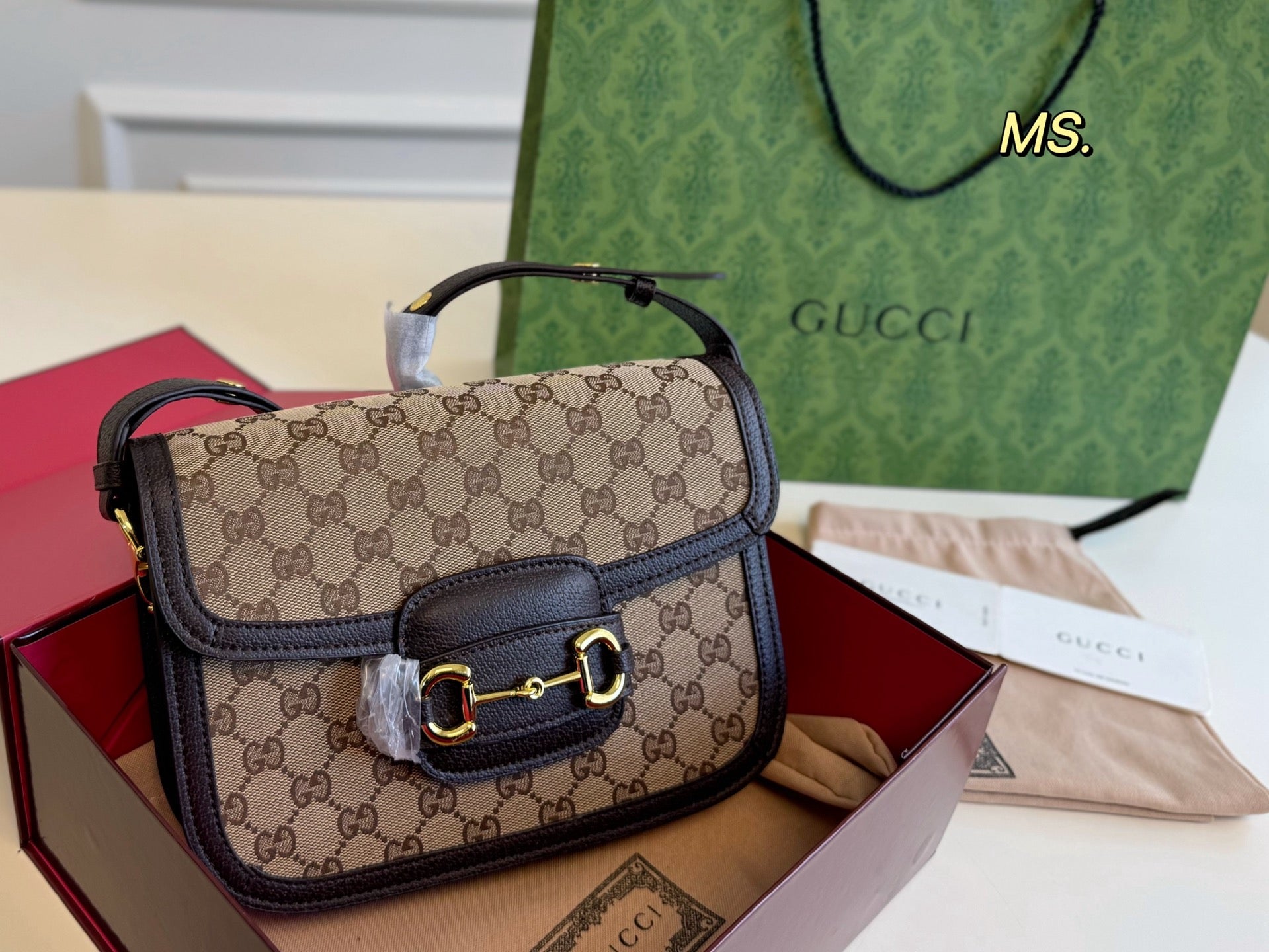 Gucci 1955 Saddle Bag - Classic Retro Elegance