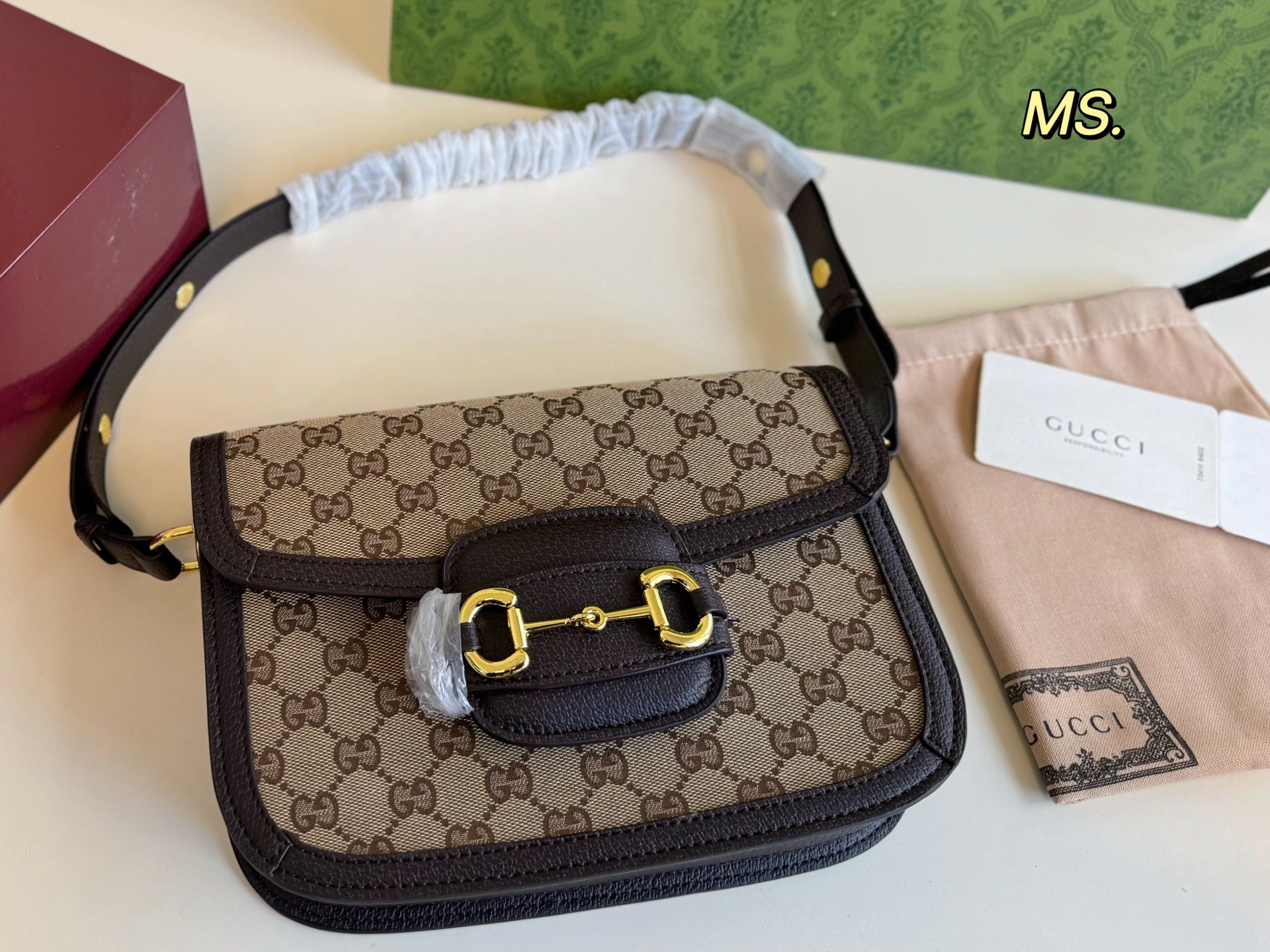 Gucci 1955 Saddle Bag - Classic Retro Elegance