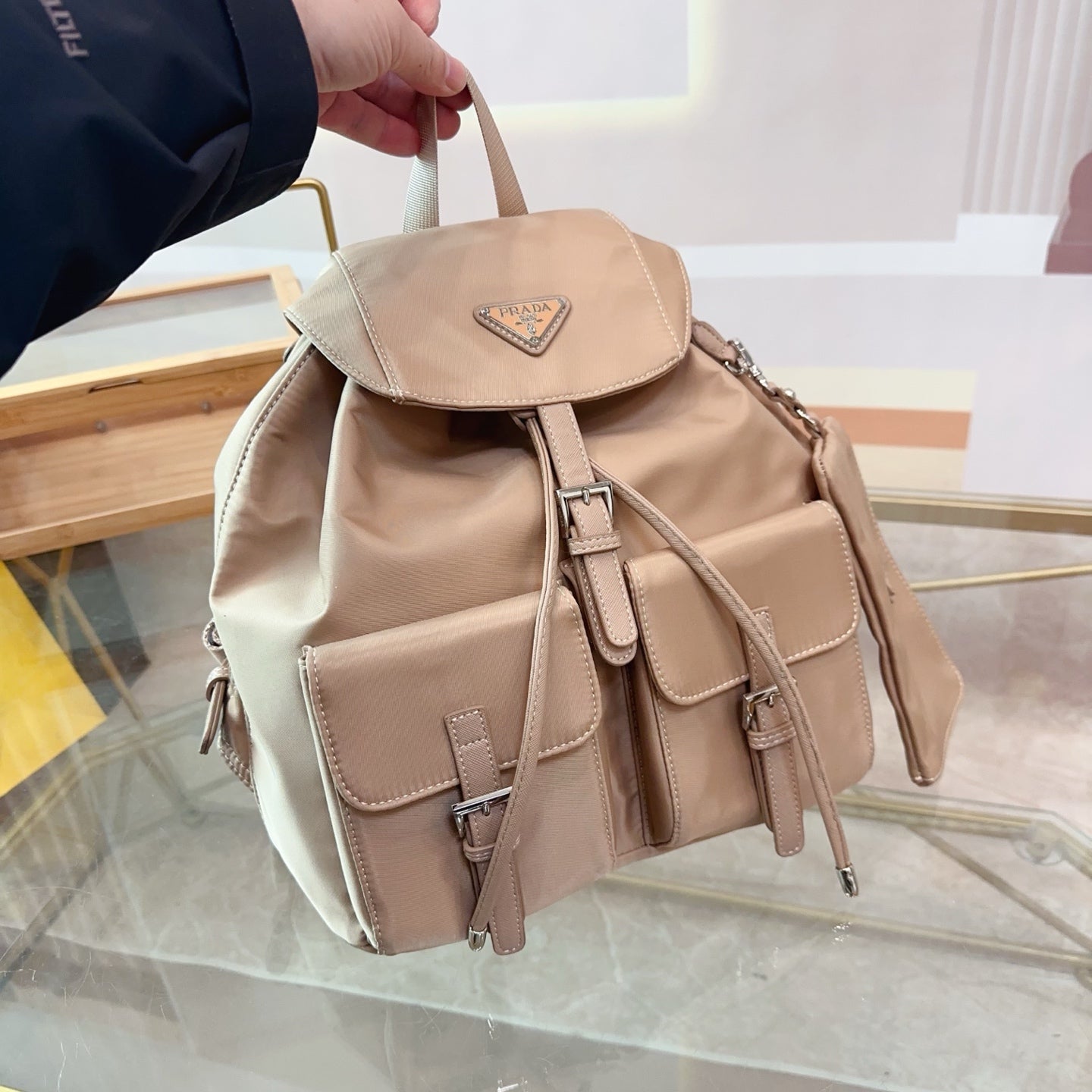 PRADA 2024 Duma Backpack - Premium Cowhide Gift Box Edition