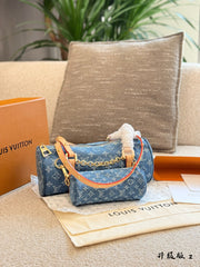 Louis Vuitton Denim Monogram Babylone Shoulder Bag