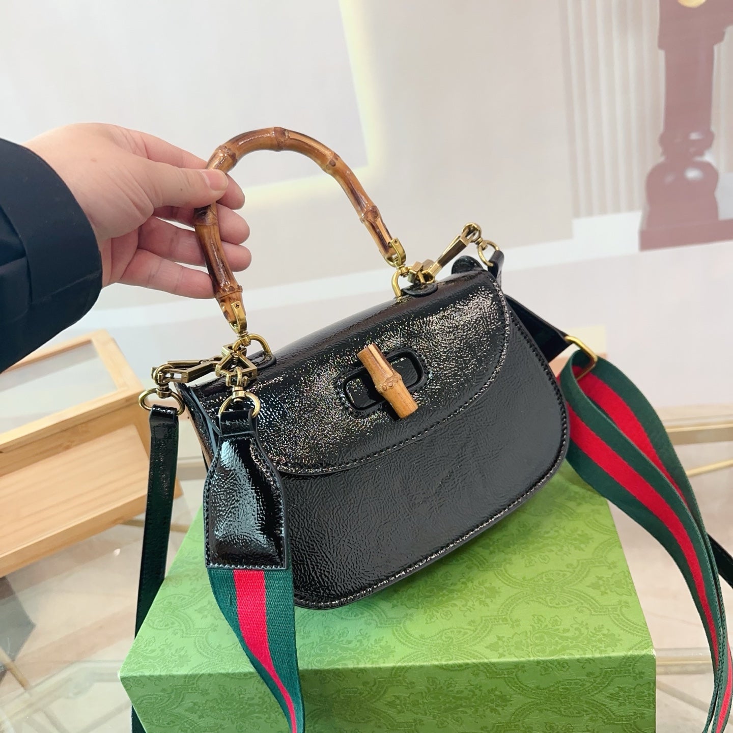 Versatile Folding Gift Box - Kuqi Gucci Bamboo Bag