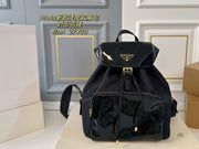 PRADA Large Patent Leather and Nylon Backpack