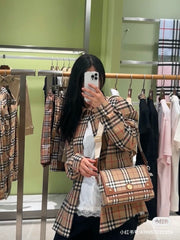 Burberry Classic Plaid Tote Bag