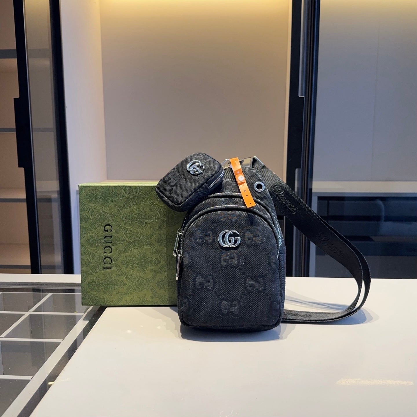 GUCCI Unisex Chest Bag with Mini Bag - Authentic Style