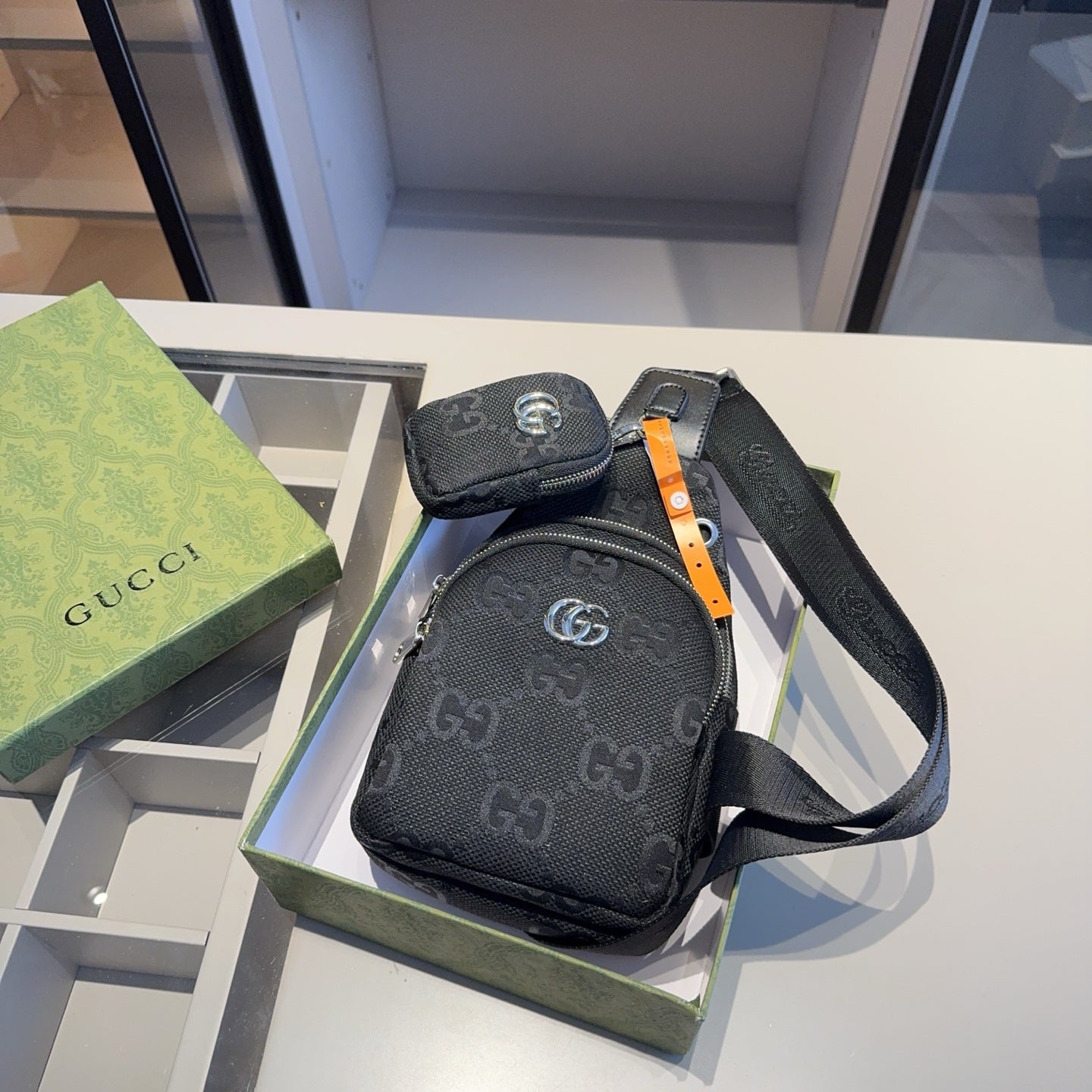 GUCCI Unisex Chest Bag with Mini Bag - Authentic Style