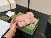 Gucci GG Marmont 16cm Sheepskin Macaron Series