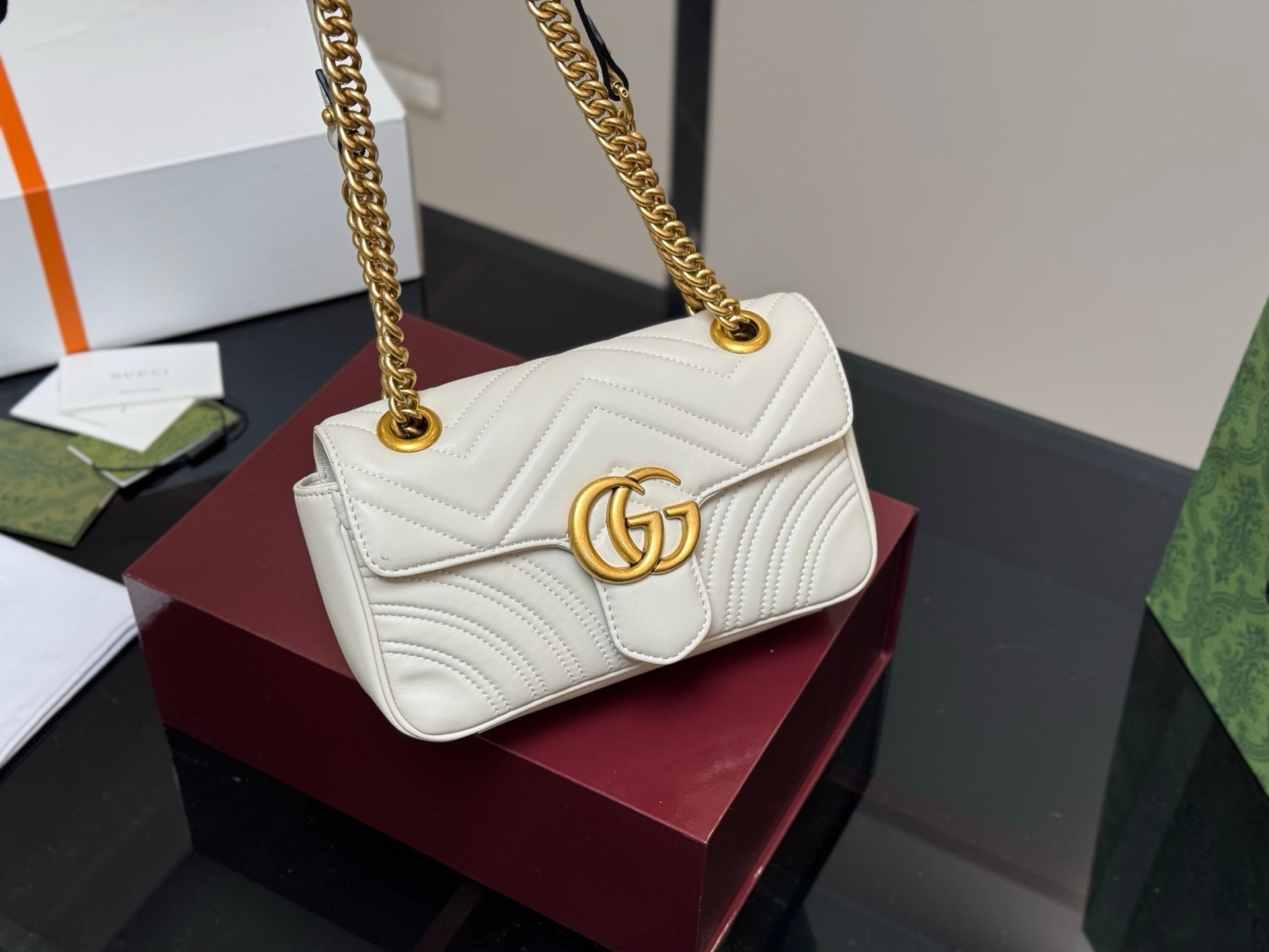 Gucci GG Marmont Sheepskin Folding Boxes - 4 Sizes Available