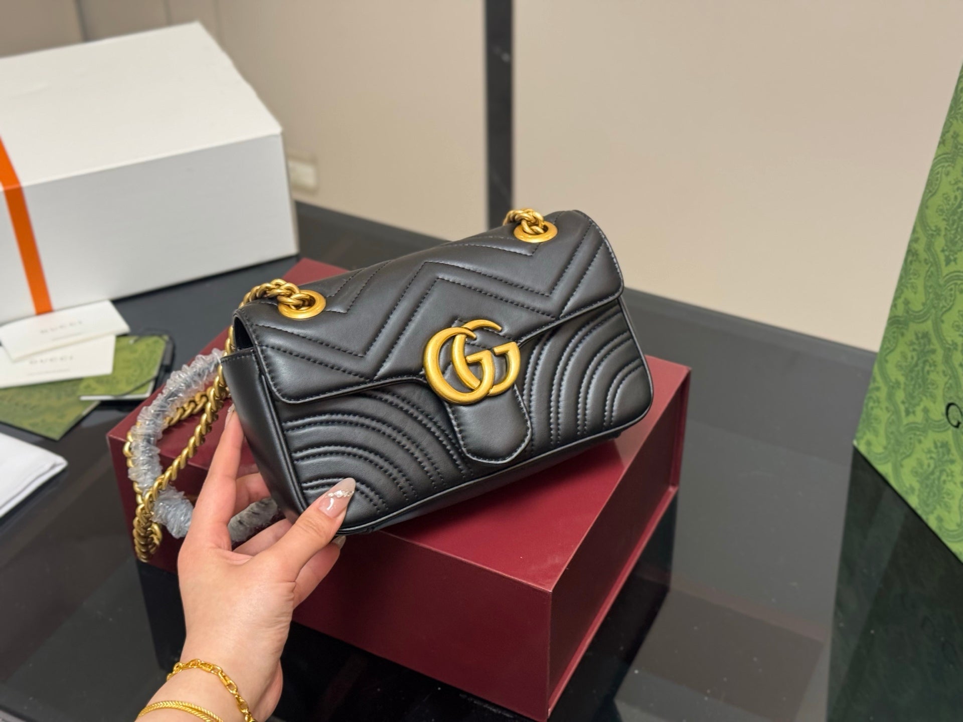 Gucci GG Marmont Sheepskin Series - Folding Box Set (4 Sizes)