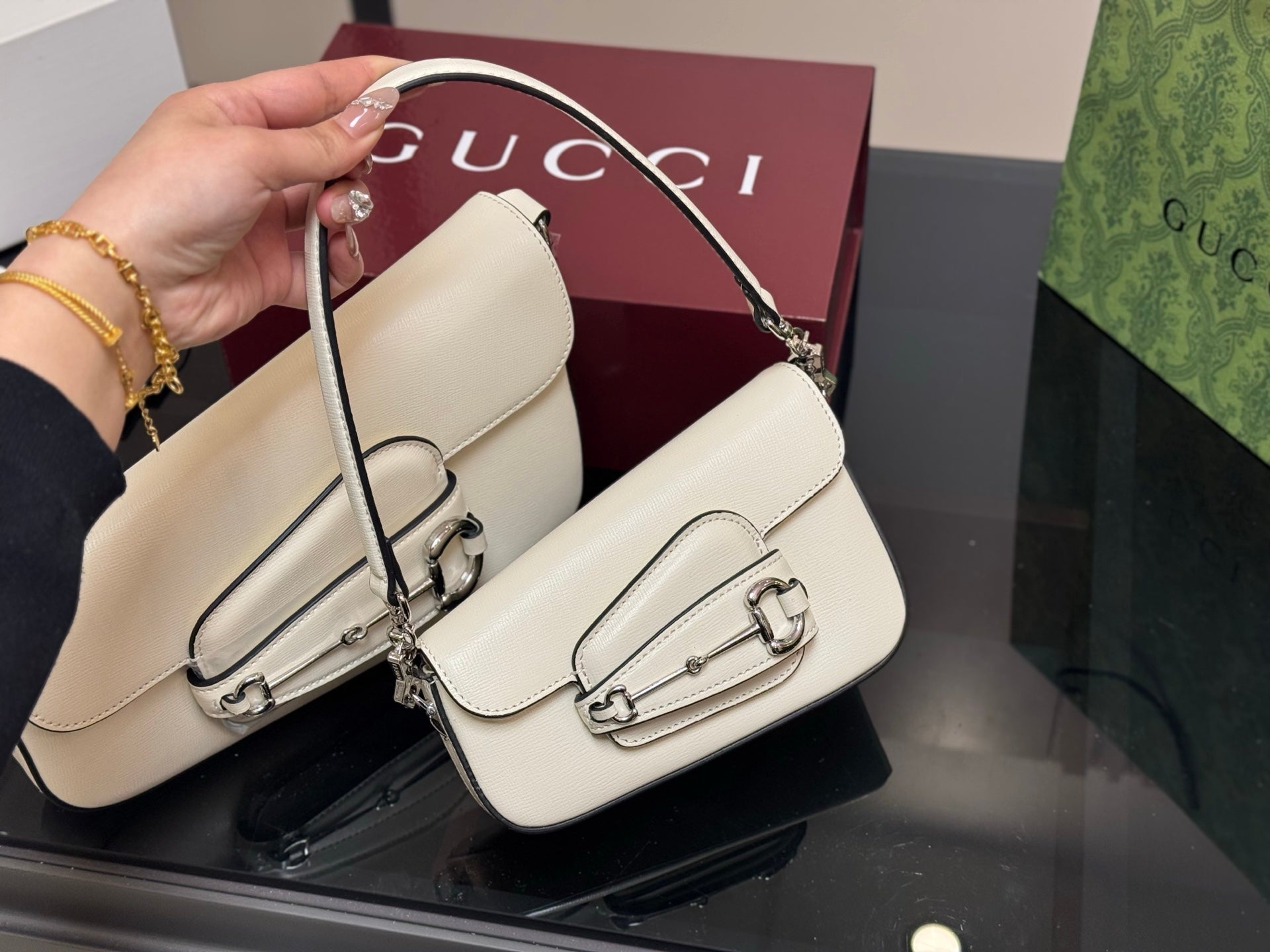 Gucci 1955 Asymmetrical Armpit Bag - Chic and Unique Design