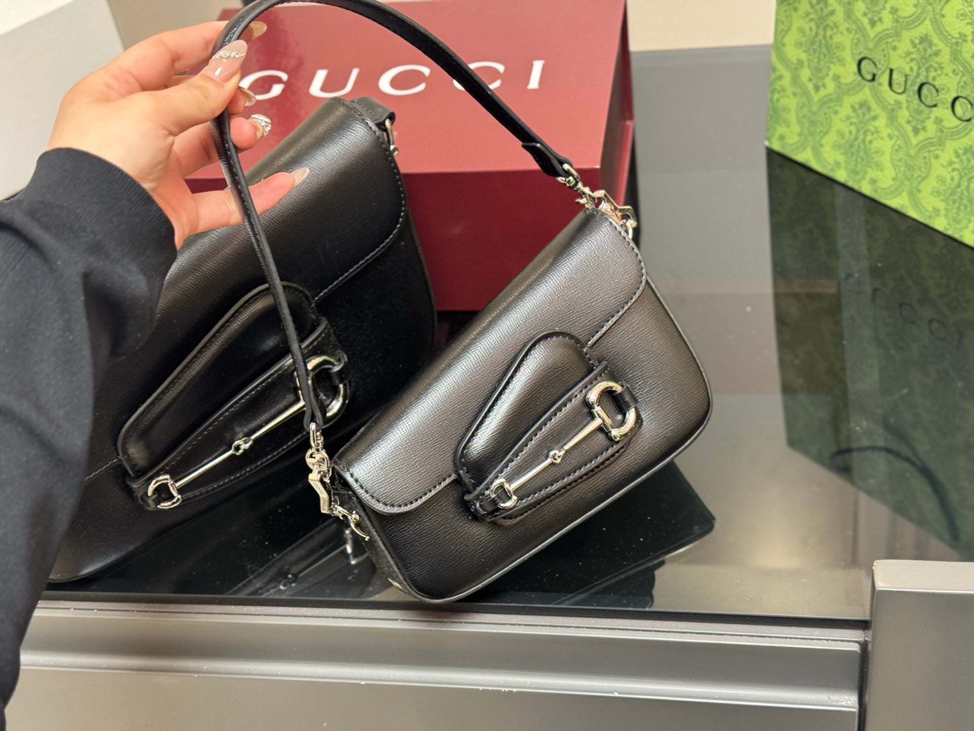 Gucci 1955 Asymmetrical Armpit Bag - Stylish & Spacious