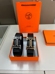 Hermes Men's Leather Belt D-29 with Handbag Package