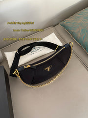 Prada Crescent Moon Calf Horn Sling Bag