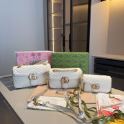 Luxury Cowhide Marmont Wave Chain Bag - Premium Replica