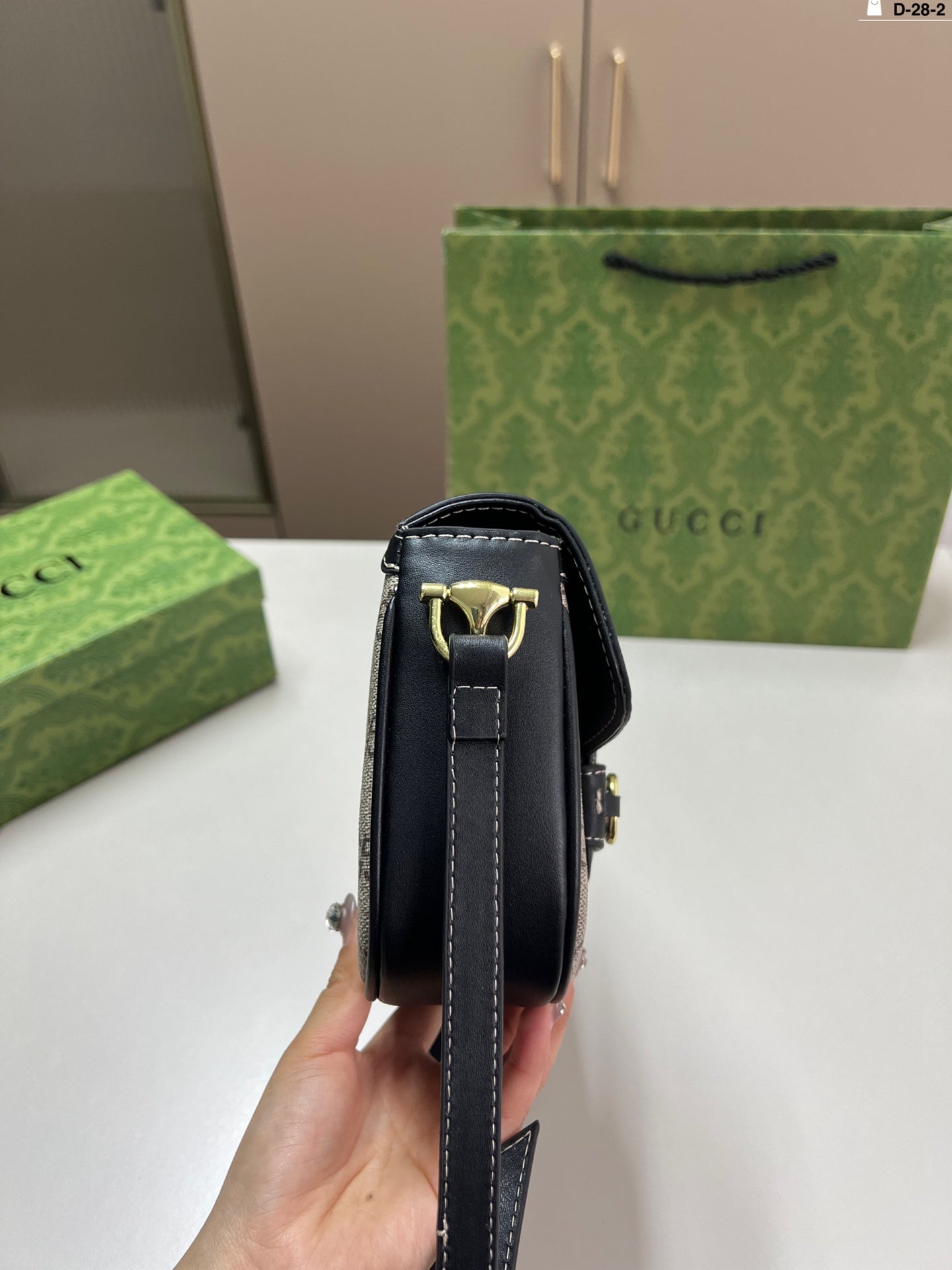 Vintage 1955 Gucci Saddle Bag - Classic Horsebit Design