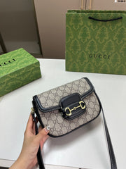 Vintage 1955 Gucci Saddle Bag - Classic Horsebit Design