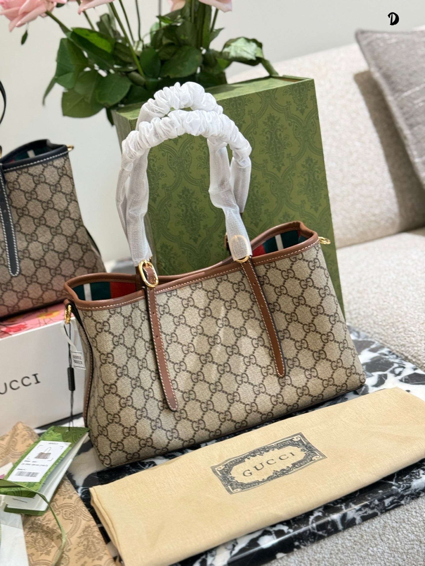 Gucci Ophidia GG Pattern Tote Bag