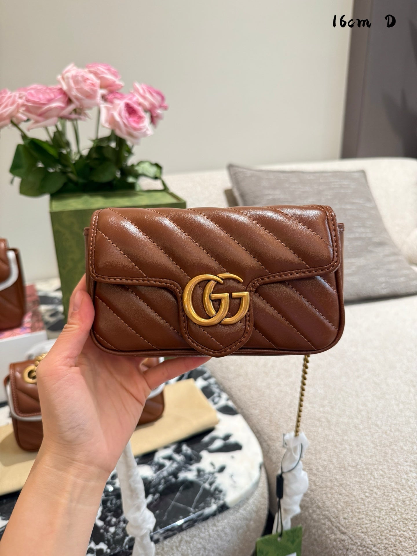 Gucci Marmont Classic Chain Bag - Versatile Luxury Handbag