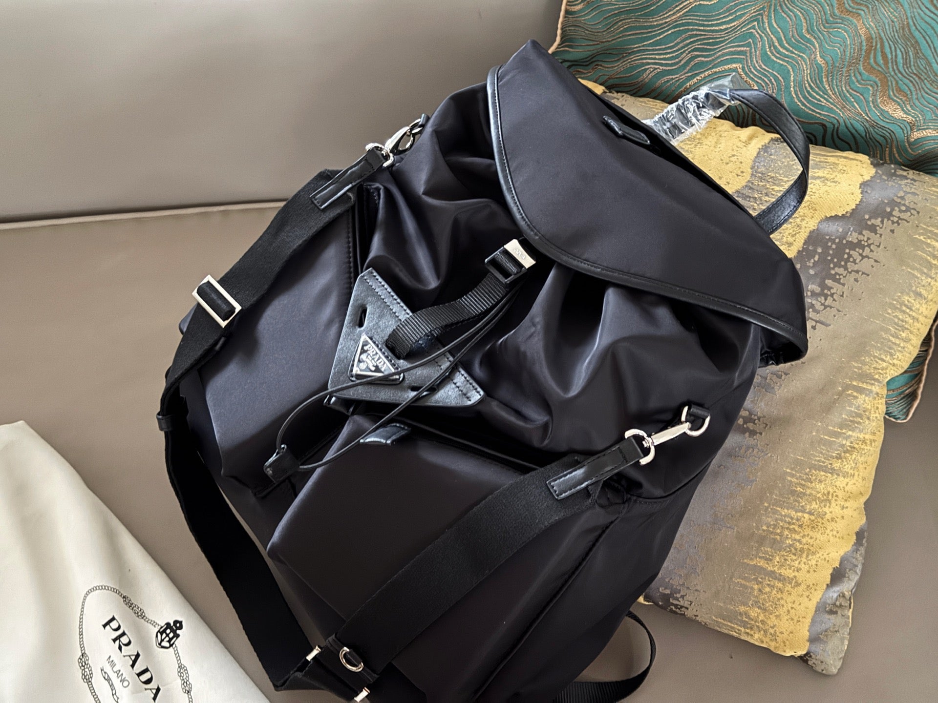 Prada Nylon Backpack - Versatile and Spacious Design