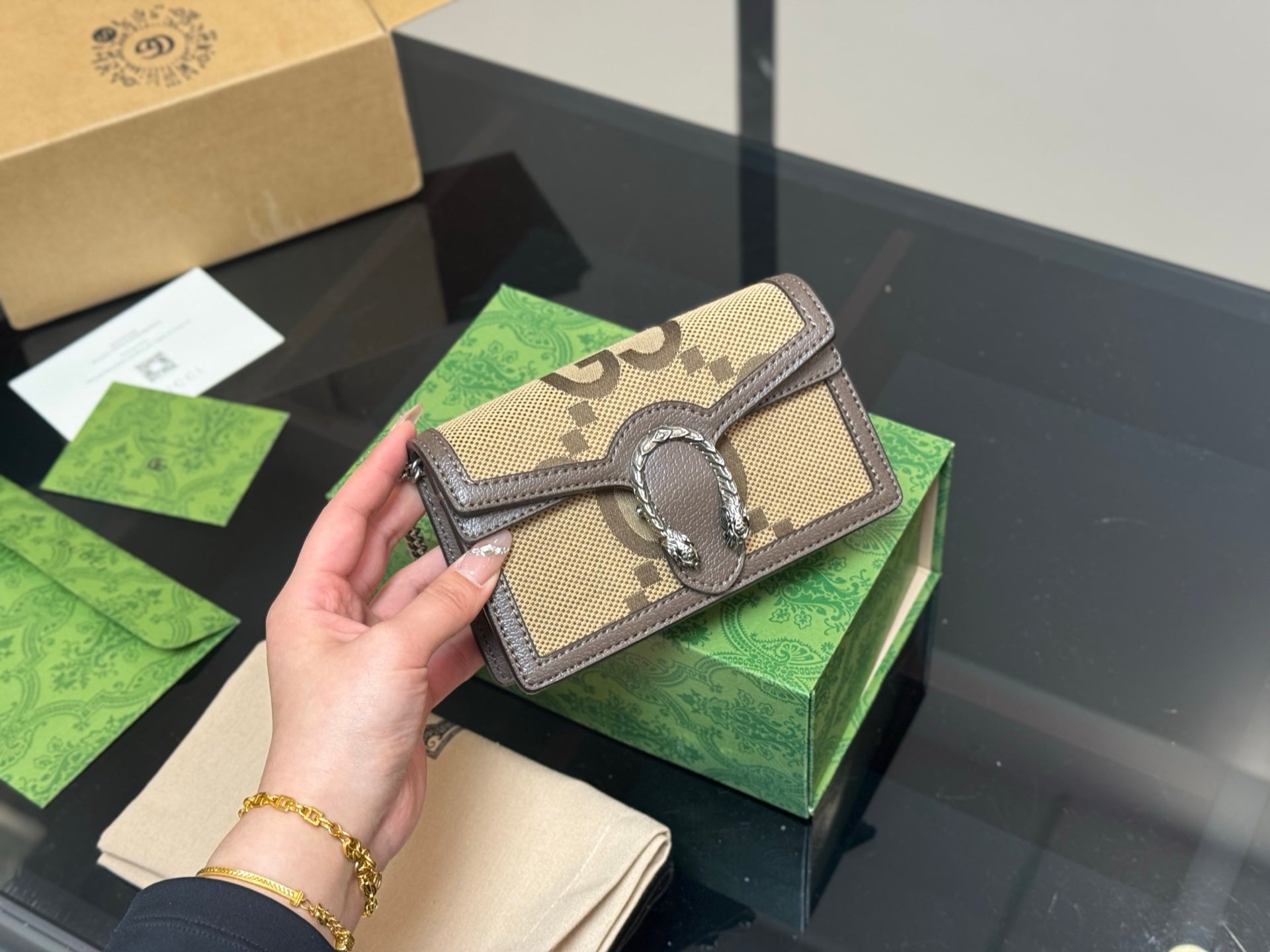 Gucci Dionysian Bag - Elegant Cowhide Carryall