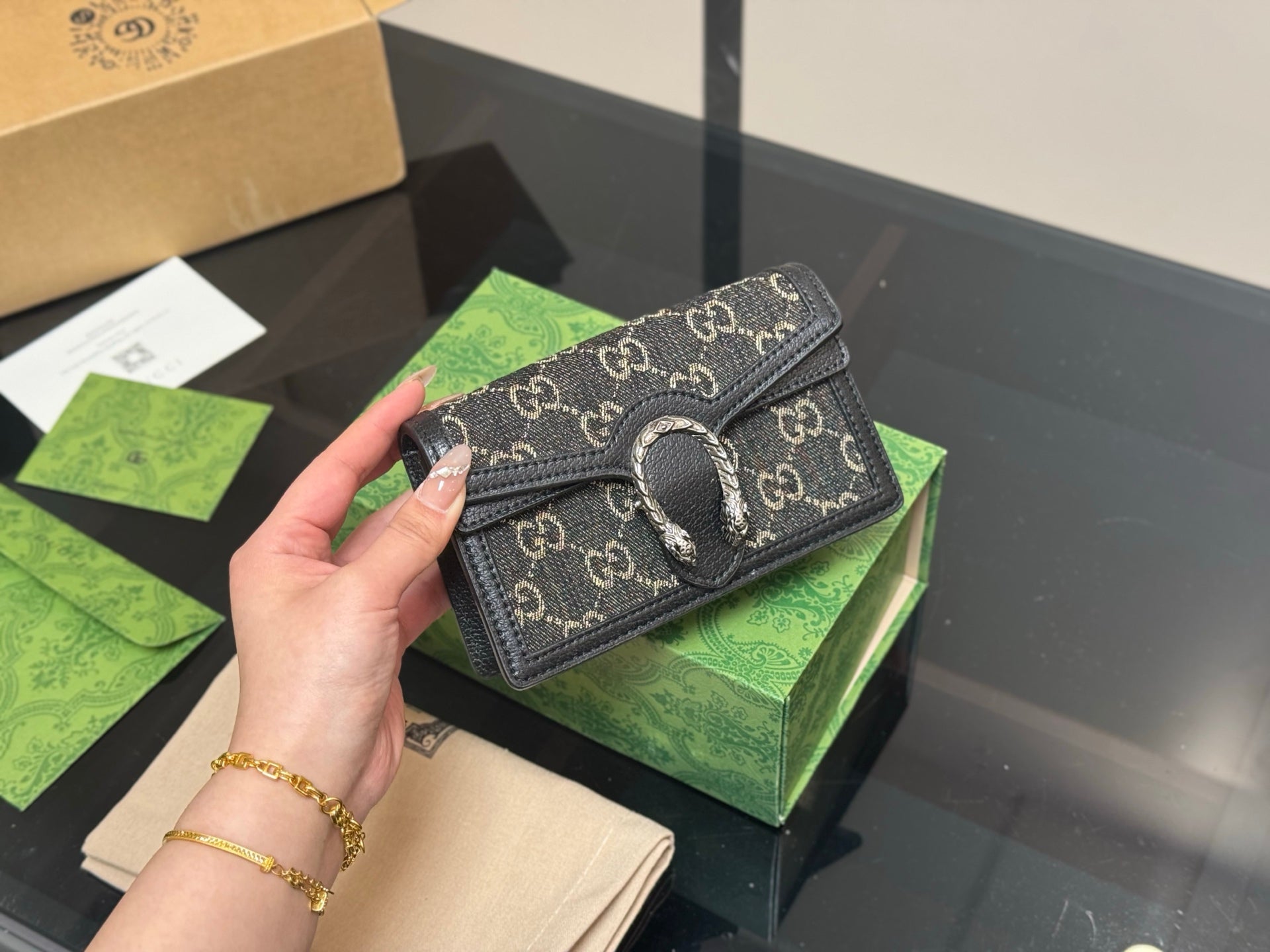 Gucci Dionysian Bag - Elegant Cowhide Carryall