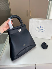 Elegant Prada Buckle Handbag - Versatile & Chic