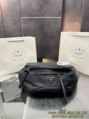Prada Nylon Waist & Chest Bag - Versatile Black Luxury