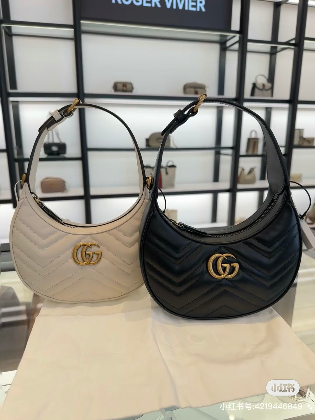 Gucci Mamon Half-Moon Bag â€“ Elegant Designer Handbag