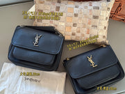 YSL Niki Leather French Baguette Bag - Small & Large Sizes