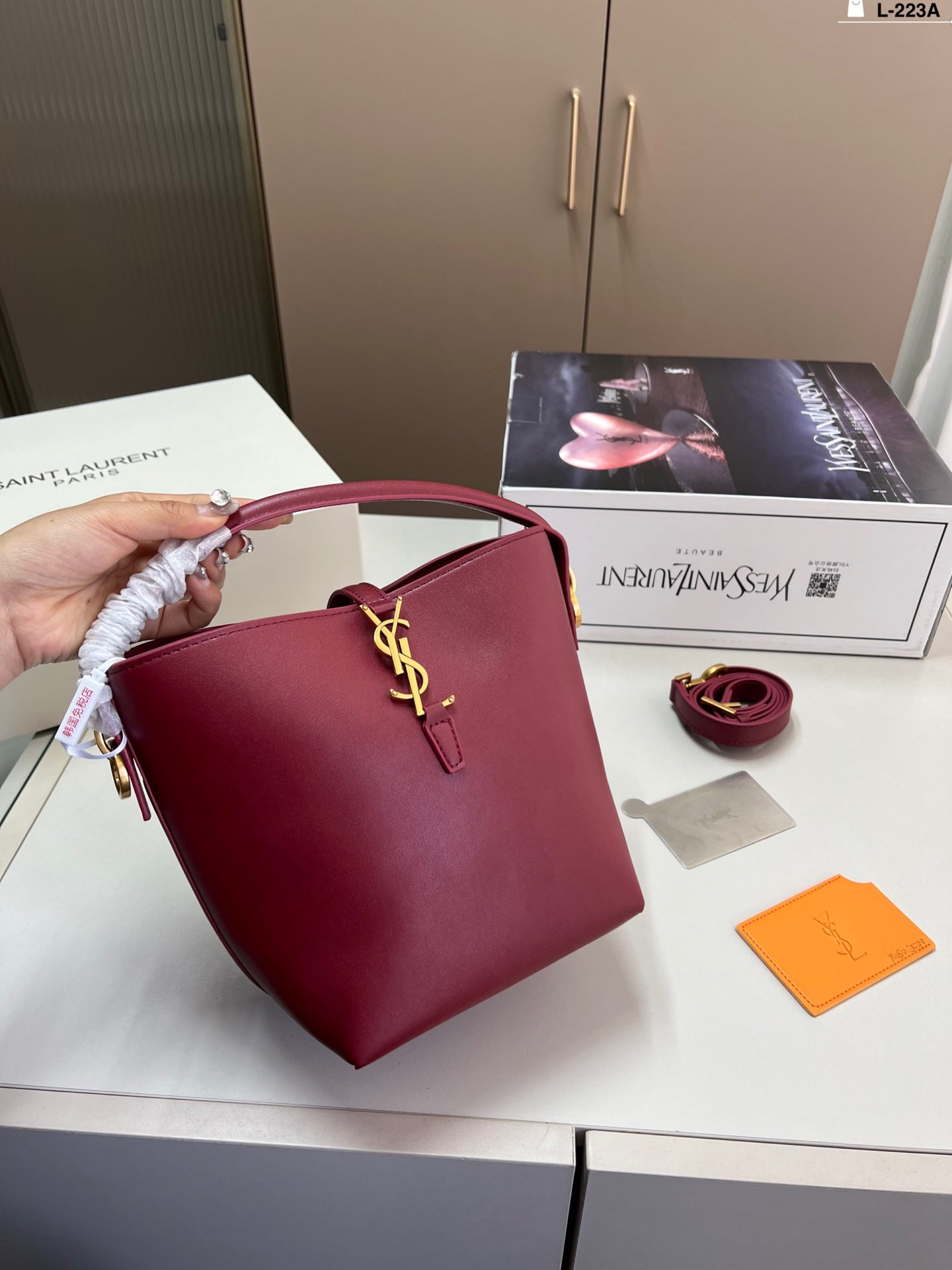 YSL Saint Laurent Crossbody Bucket Bag