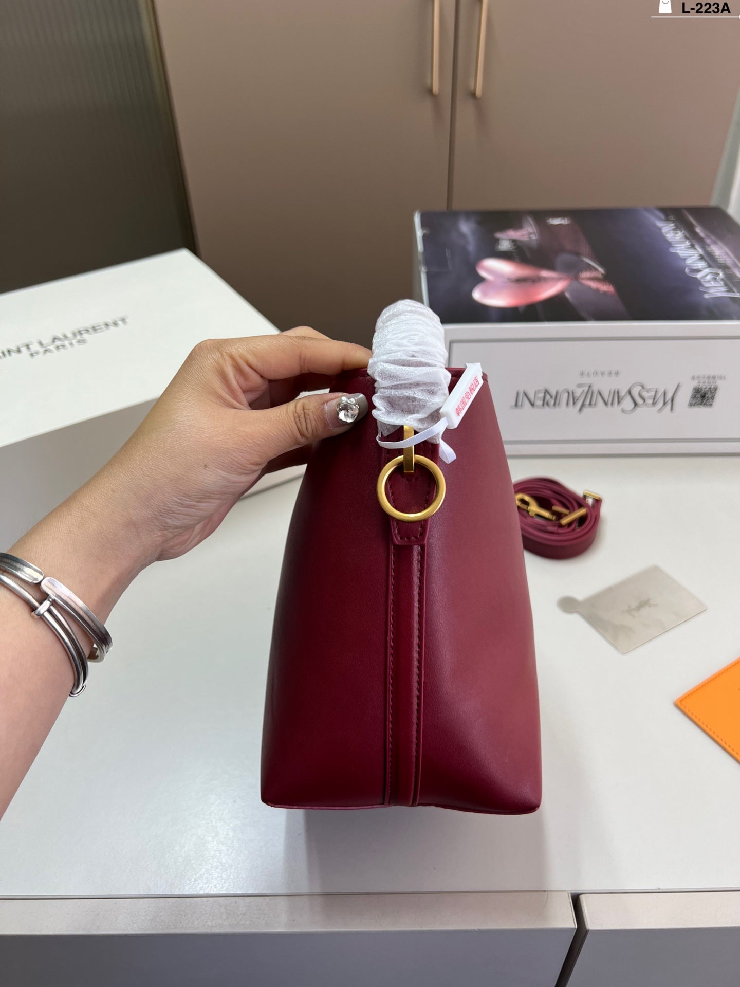 YSL Saint Laurent Crossbody Bucket Bag