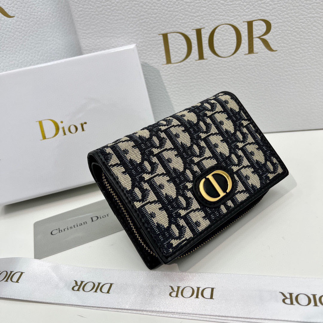 Dior 2055 Multifunctional Black Cowhide Wallet
