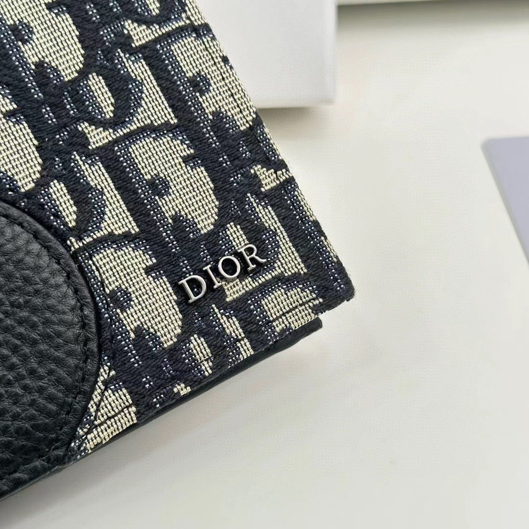 Dior D20 Black Slim Wallet â€“ Unisex