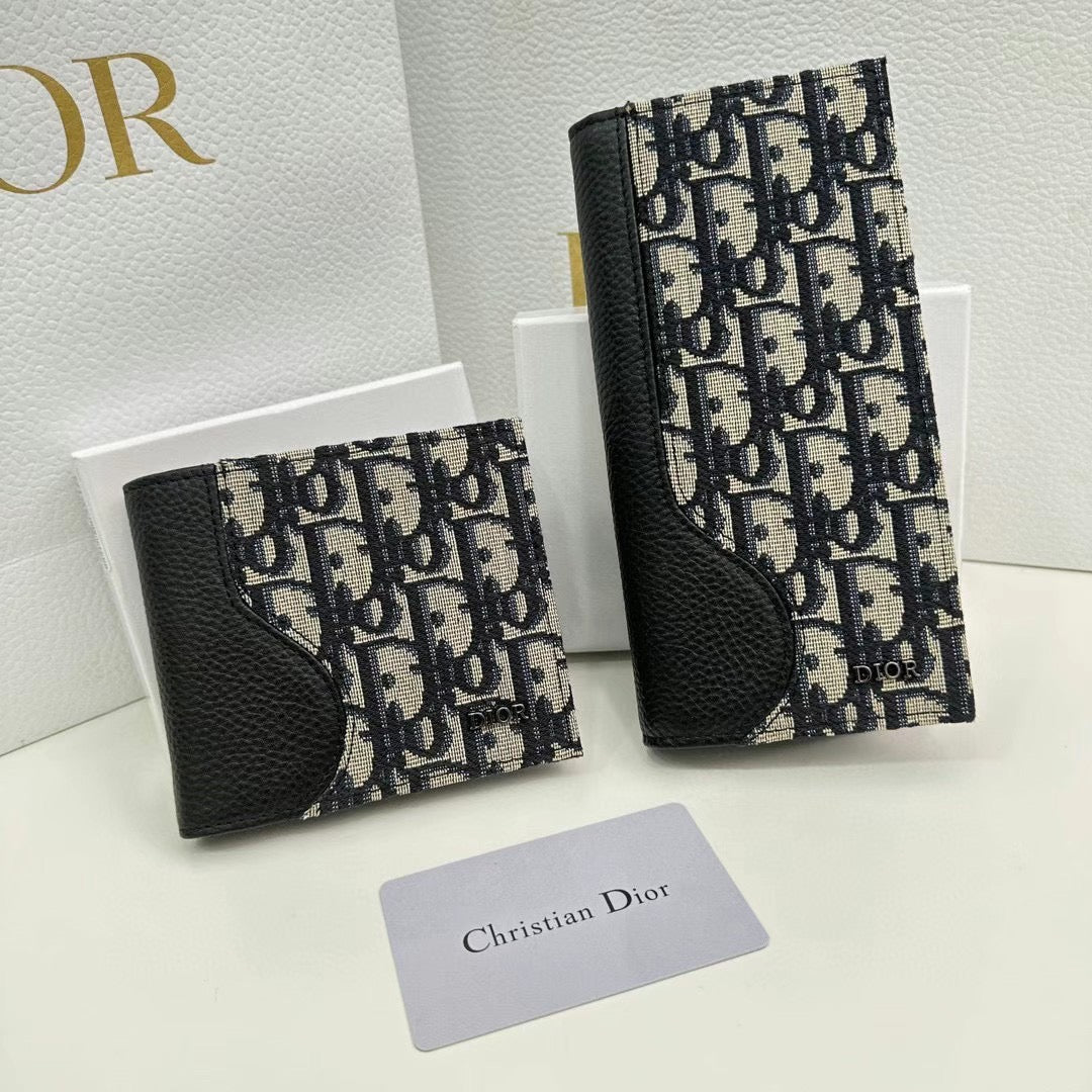 Dior D20 Black Slim Wallet â€“ Unisex