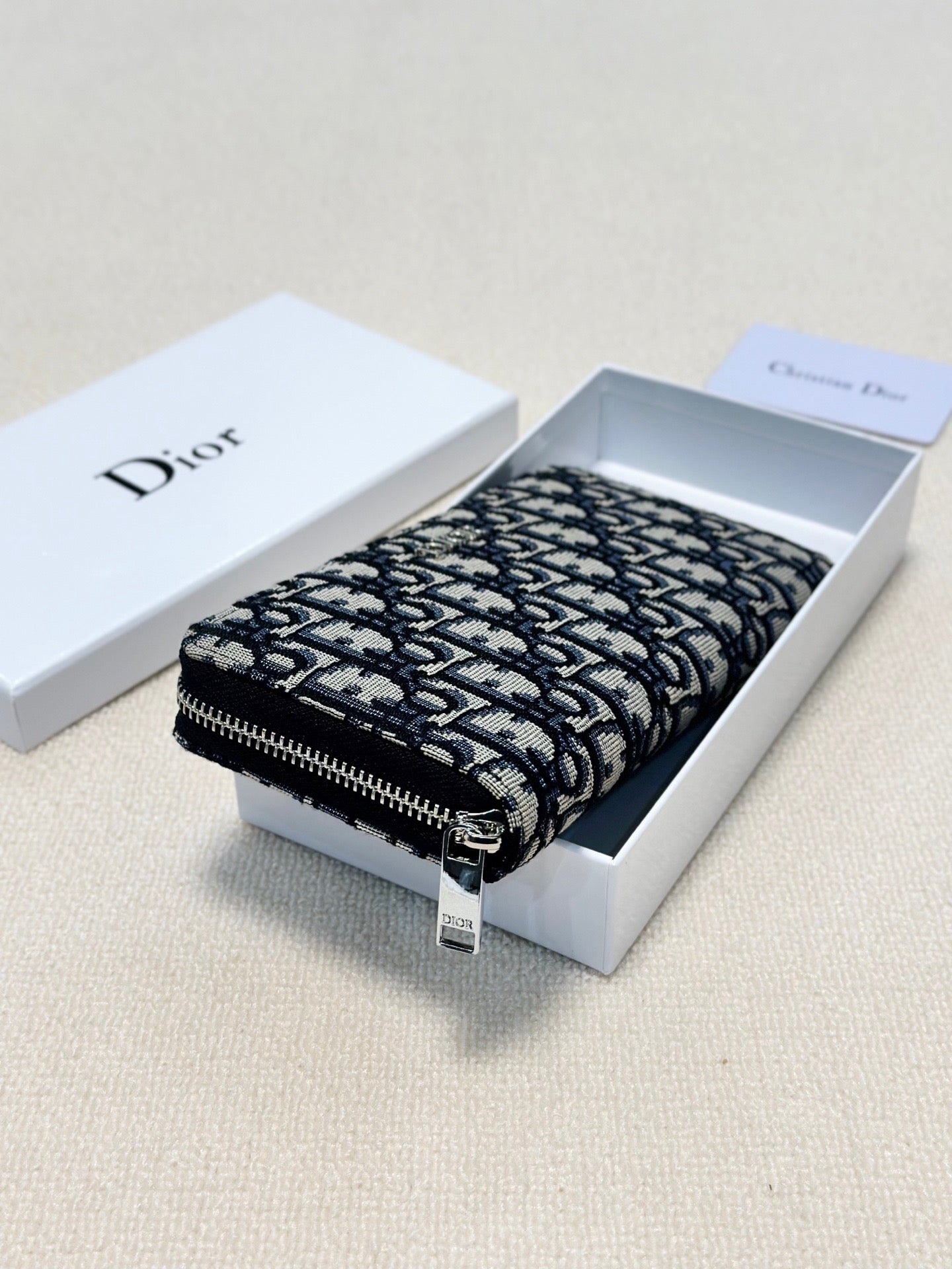 Dior Unisex Small Clutch - Black - 19x10 cm