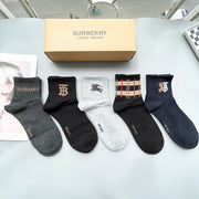 Burberry Mid-Calf Socks - Trendy High-End Accessory