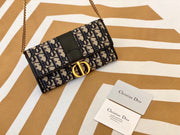 Dior 621665 Black Leather Shoulder Bag