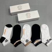 Versace Men's Cotton Socks Gift Set - 5 Pairs