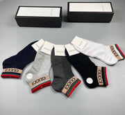 Gucci Men's Logo Socks - 5 Pairs Gift Box