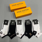 Louis Vuitton Men's Jacquard Socks - Set of 5 Pairs