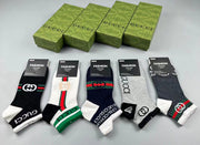 Gucci Men's Jacquard Logo Socks - Set of 5 Pairs