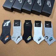 Nike Combed Cotton Crew Socks - 5 Pairs Box Set